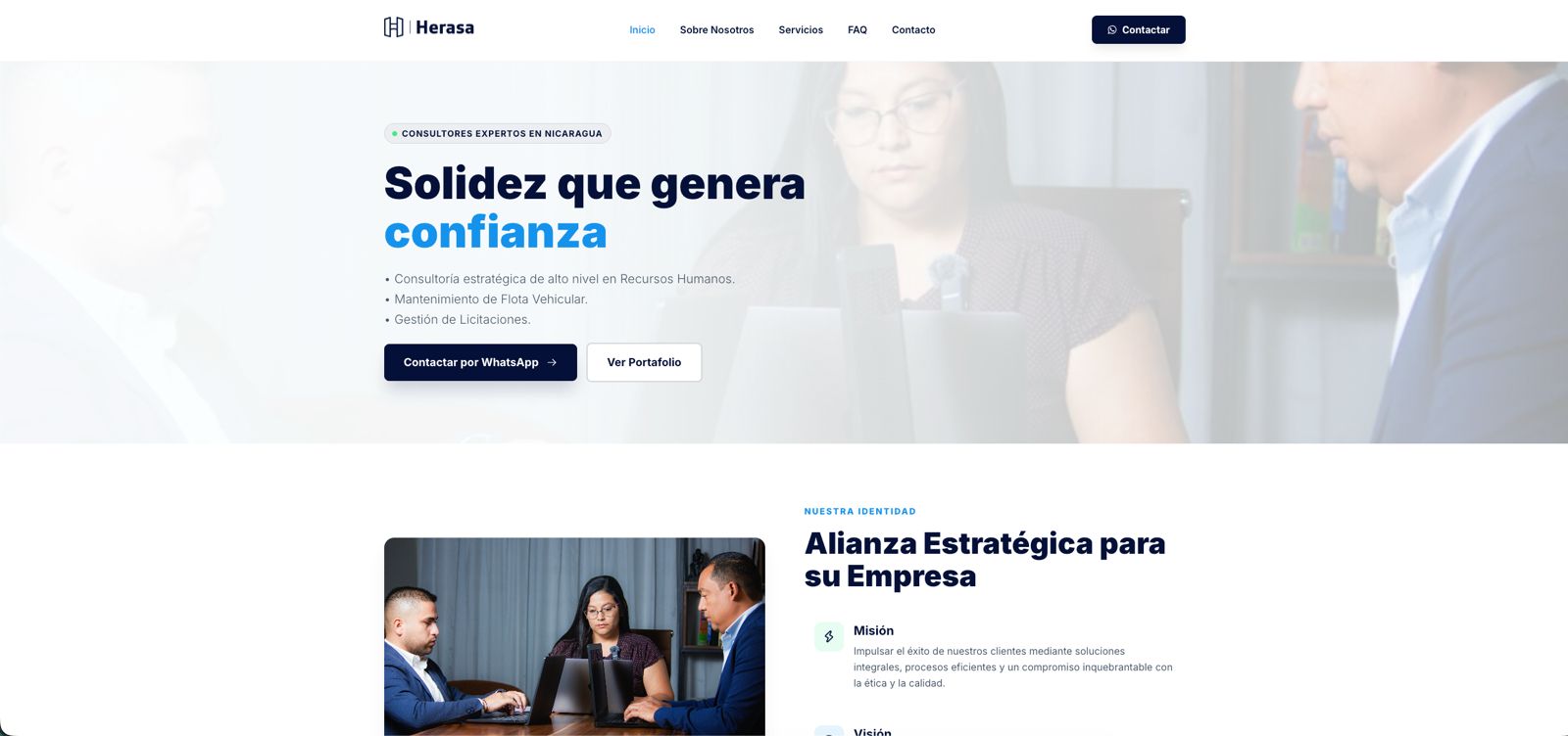 Vista del proyecto Herasa